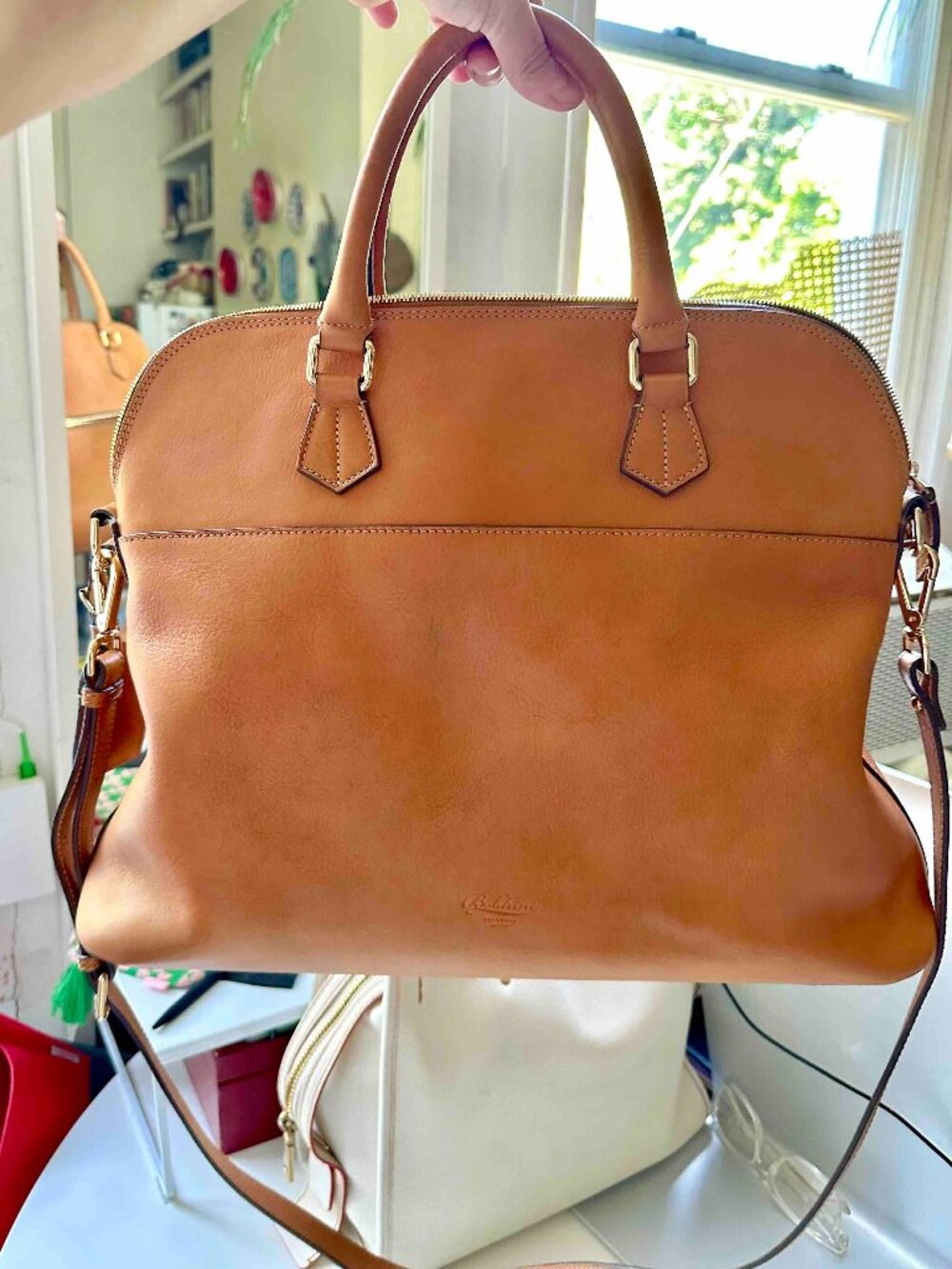Boldrini Selleria Large Satchel Bolide Laptop Bag Crossbody Travel